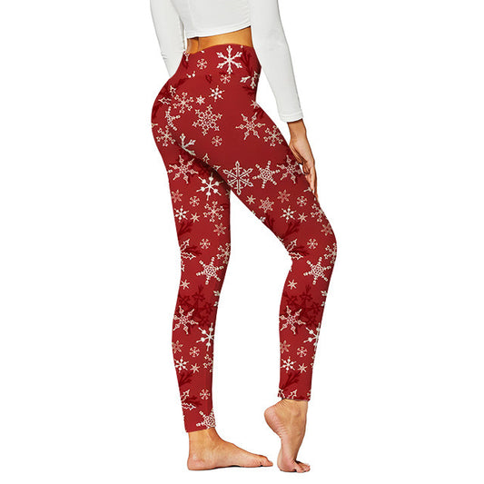 Christmas Pattern Yoga Pants Digital Printed
