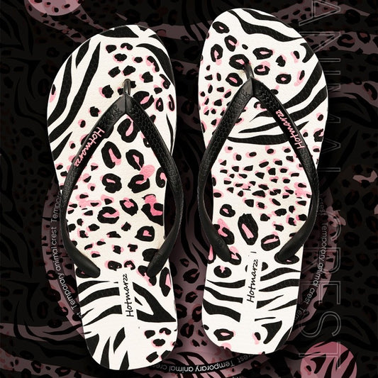Women's Leopard Flip Flops Non-slip Slippers Summer Flip-flops Women